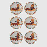 Khaldoun set of 6 Dinner Plates